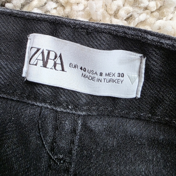 Zara Black High Rise Bootcut Jeans Size 6 - Picture 4 of 7